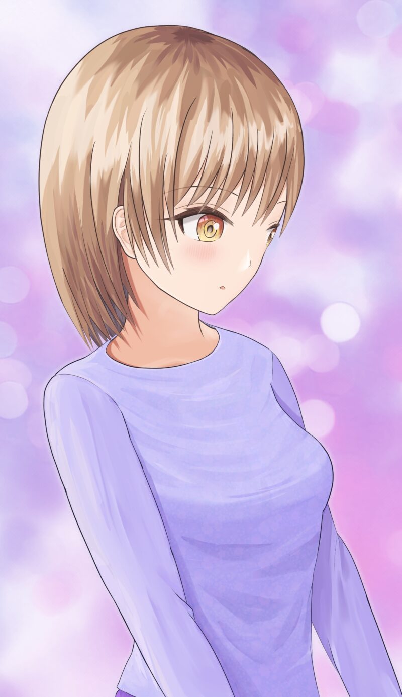 商業作品「演/媛もたけなわ」10話より、主人公への思いを語る光莉です。
明暗や影で立体感・奥行き感が出るようにしました。